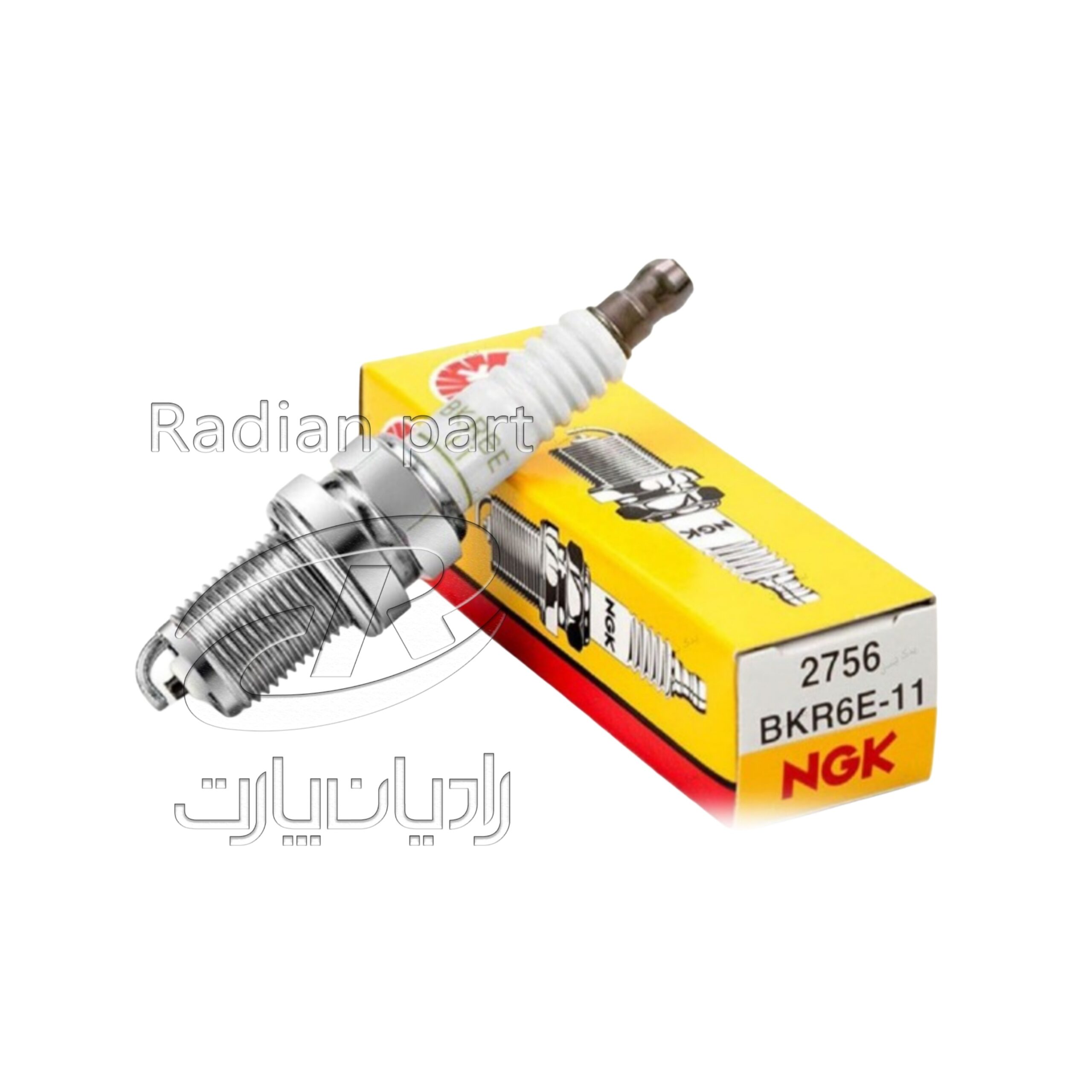 شمع انژکتور تک پلاتين ژاپن اصلي (10 عددي) NGK زرد با ليبل عظام 3128015 N - 10602 شمع انژکتور تک پلاتين مناسب نیسان سایپا NGK زرد با ليبل عظام